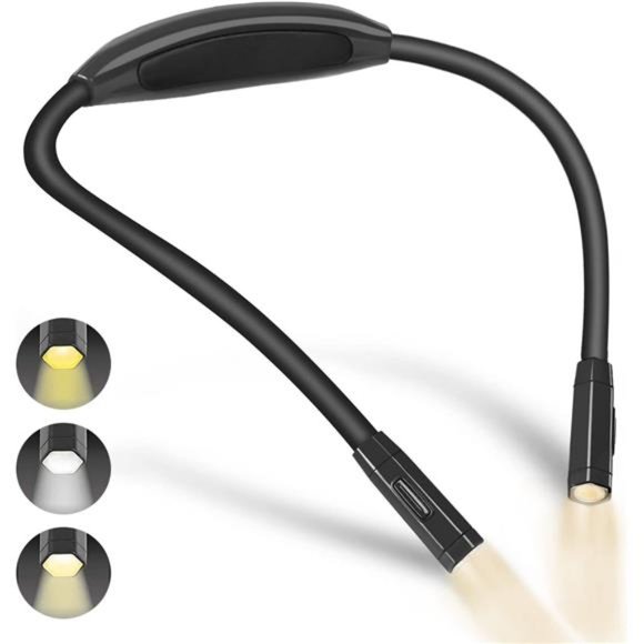 Lightweight Neck Reading Light,Book Light for Reading in Bed,Knitting Light - Picture 1 of 6